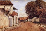 Alfred Sisley Street in Louveciennes France oil painting artist